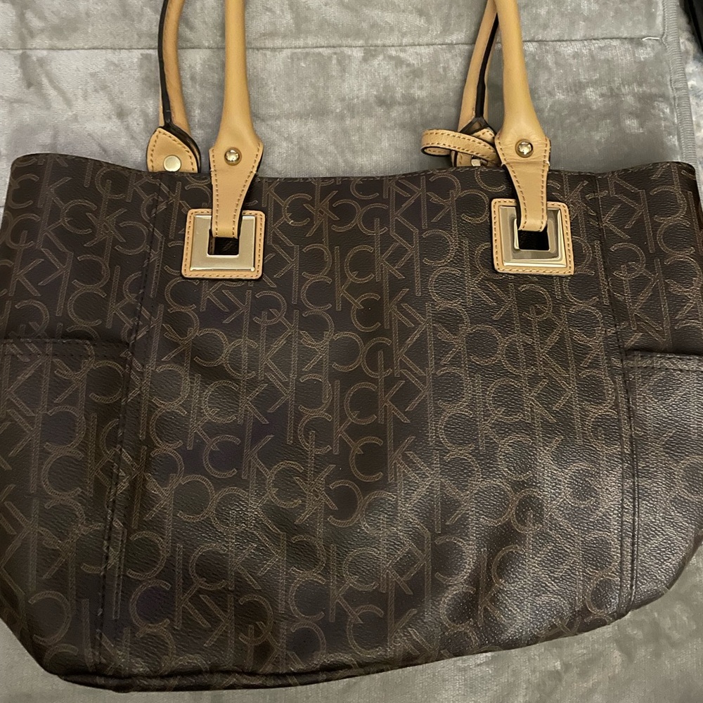 Calvin Klein classic brown tote